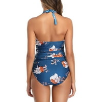 Muxika Ženski kupaći kostimi Halter Tummy Courpingwim kostimi Bikini Monokini, Ženska kupaonica odijela