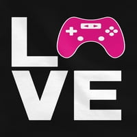 GAMER Girl Majica Pokloni Love Gaming Poklon za video gamer ženska majica 3x-velika crna
