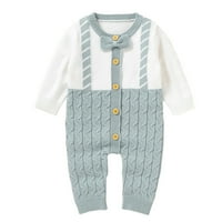Baby Knit Romper Pamuk Dugi rukav Dječak Dječak Džemeter Odjeća za bebe Tumpsit Outfits