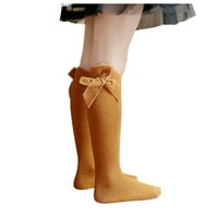 Vučena dužina Knee visoke djece Dječja dječja dječja djevojka princeze SOCKS MID-Calf čarape Solidana