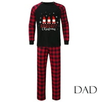 Muška odjeća Božićni muškarac tata plejdla za ispis bluza + hlače Porodična odjeća pidžamas