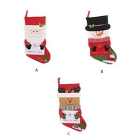 TureClos božićne torbe zagrljaj čarape čarape za vrata velike kapacitete Goodie torba Viseći ornament