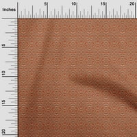 Onuone poliesterske spande narančasto tkanina cvjetna DIY odjeća za preciziranje tkanine za ispis tkanine