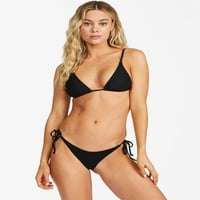 Billabong Womens Sol RecAgeter visoki tri bikini top crni šljunak
