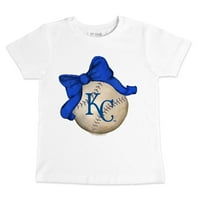 Dojenčad sitni otvor bijeli Kansas City Royals bejzbol luk majica
