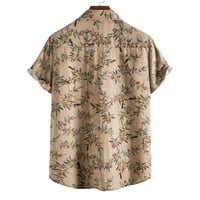 HUMPA majice za muškarce Proljeće i ljeto tiskovina Ležerne prilike rever Velike veličine Kuća za odmor