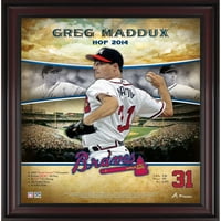 Greg Maddu Atlanta Braves uramljena 15 17 Dvorana FAME karijere profila
