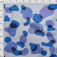 Onuone pamuk poplin plava tkanina apstraktna organska oblika šivaći materijal za šivanje tkanina sa