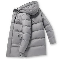 Srednja duljina podstavljena jakna za muški casual dugačak puffer kaput debela zimska termalna dugih