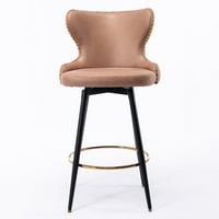 & Namještaj, 29 Moderna leathair kolica za kolibu, 180 ° okretna stolica za stolice za stolice za kuhinju,