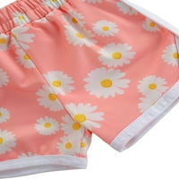 Dewadbow Toddler ljetne odjeće Djevojke za bebe Djevojke bez rukava s kratkim hlačama