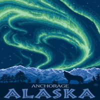 Anchorage, Aljaska, sjeverna svjetla