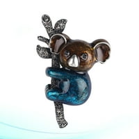 Plavi broš u obliku koala jednostavan podudaranje kreativnog i izdržljivog broša