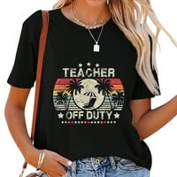 Vintage učiteljica nije na dužnosti zadnjeg dana školskog učitelja Ljetna majica