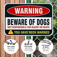 Čuvajte se znak psa, znak upozorenja za pse, reflektirajuće aluminijum EGP