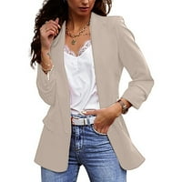 Brglopf Blazers za žene Business Casual Plus Veličine Suit Jackets Otvoreno Prednji kancelarijski kancelarijski