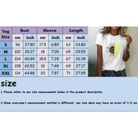 Grafičke majice za žene za žene za žene Suncokret Ljeto majica plus veličina labava bluza vrhova djevojka
