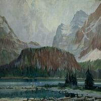 Kanadski pacifički stijeni Lake O'Hara poster Print C.W. Simpson
