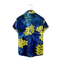 Ljetni plantain ostavlja cvjetni specijalni uzorak mens polo majica udobne okrugle masice za muškarce