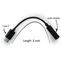 Zvučnik muški do ženskog stereo USB 3. AU priključak kabel kabela Audio adapter tipa-c do crne boje