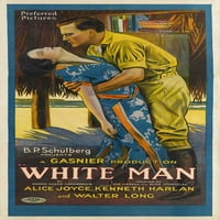 Bijeli MAN Movie Poster Print - artikl movcb86990