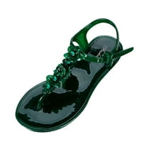 Pupkoer T-kopče Neklizajuće ženske sandale za žene plaža Flip papuče Ljetno cvijeće Ženske sandale