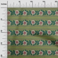 Onuone organski pamučni poplin Twill tkaninski listovi i cvjetni blok otisak šivaći tkaninu BTY wide