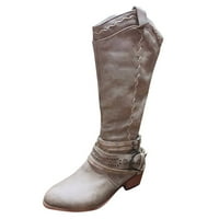 Čizme za žene čizme kaubojske čizme kaubojske čizme Vintage šuplje kopče čizme za Cheshire Boots Casual