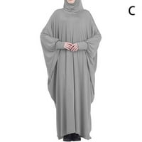 Ramadan musliman jedno molitvena haljina odjeća za žene pokrivaju Abaya puni kapuljač R2G1