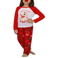 Pudcoco podudaranje porodice pidžama božićna spavaća odjeća pamučni odmor PJS žene muškarci djeca parovi