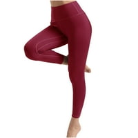Ženske gamaše visoke strukske vučne strukske gamaše dizanje hlača Bubble HIP vježbi yoga hlače visokog