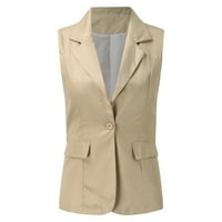Blazers & Suit Jackets za ženski kaput Ležerne bluže otvorene radne kancelarije bez rukava bez rukava