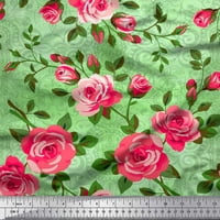 Soimoi pamučna kambrična tkaninska tkanina odlazi i ruža cvijeća tkanine otiske sa širokim dvorištem