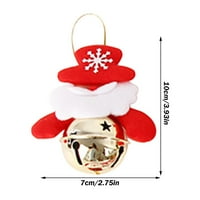 Heiheiup Božićni ukrasi koji drže božićne ukrase lutke drvene zvona Božićni privjesci Dekoracija visi