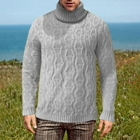 Muški pulover pulover muški čvrsti kornjač pleteni džemper podmalo Mjestom MUŠKE SOCKS