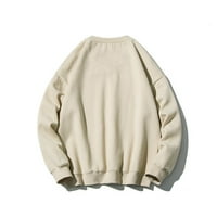 TOQOT MENS OSNOVNI LASIRNI LASIRT - meka vrećastog jesenja Čvrsti pulover Crew vrat Muške košulje veličine