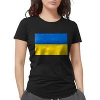 Cafepress - majica zastava Ukraine - Womens Tri-Blend majica