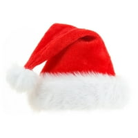 Božićni šeširi odrasli djeca plišani božićni šešir uvećani zadebljani veliki kuglica Santa Claus Hat božićni crveni 45