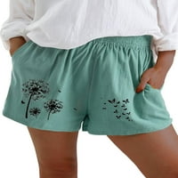 Prednje ljetne kratke hlače za žene Elastični struk Yoga Sportske kratke hlače Dame Loungewear Pajama