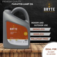Ulje za parafinski svjetiljki Bryte - bez dime, bez mirisa, čisto i čisto, parafinsko ulje za unutarnju
