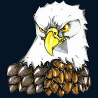 Maverick The Wald Eagle Boys mornarički plavi grafički tee - Dizajn ljudi XS