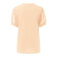 Yyeselk Elegantne bluze za žene Slobodno vrijeme V-izrez Duhove kratkih rukava udobne košulje Trendy