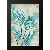 Kouta, flora crna modernog uokvirenog muzeja Art Print pod nazivom - Moonlit Palms IV