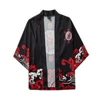 Wofedyo kaputi za žene japanske pet bodove rukava Kimono Muške i ogrtač Jacke Top bluza za žene za žene