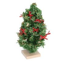 Mini božićno stablo TABLETOP mini božićno minijaturno stol božićno drvce za lutke božićno drvce za lutke
