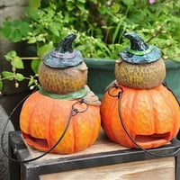 Halloween Ornament Hollow bundela Owl Shell Vise Slis Dekoracija Šuplje Viseća šuplja bubnjačka sova
