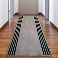 Custom Runner prostirka za hodnike obrubljene dizajn sive boje ili široko po vašoj dužini Izbor otporan