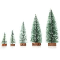 TABLETOP Božićno borovo drvo Xmas mini snijeg malih stabala vjenčanja ukras poklon