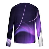 Lilgiuy Men Casual okrugli vrat kratkih rukava pulover 3D tiskana majica bluza
