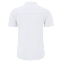 Polo majice za muškarce Ljeto čisto pamučno konopsko dugme kratkih rukava modna velika bluza vrh